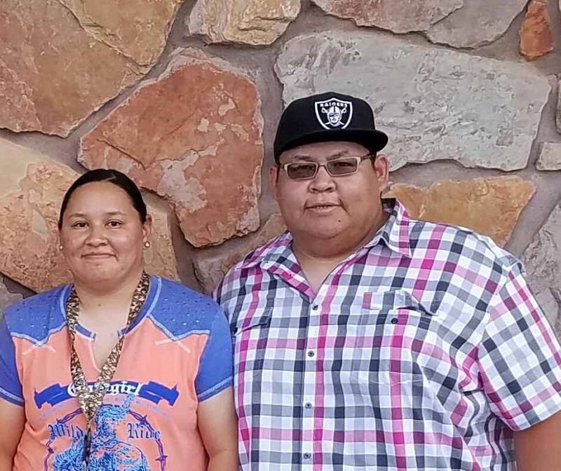 Emerine Whiteplume and Whitney Holds