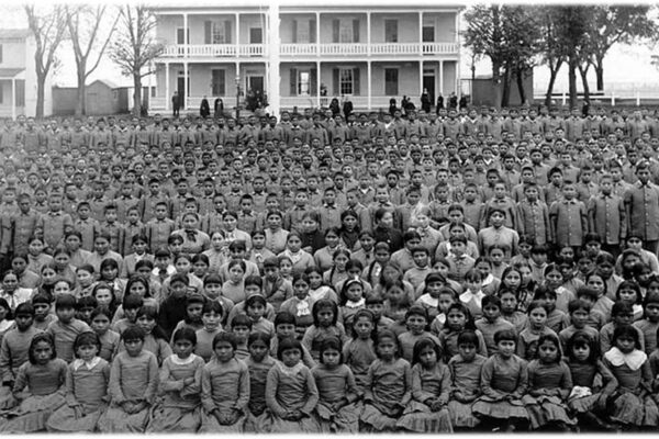 Carlisle Indian School student body around 1885