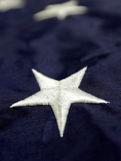 Stars on the American flag.