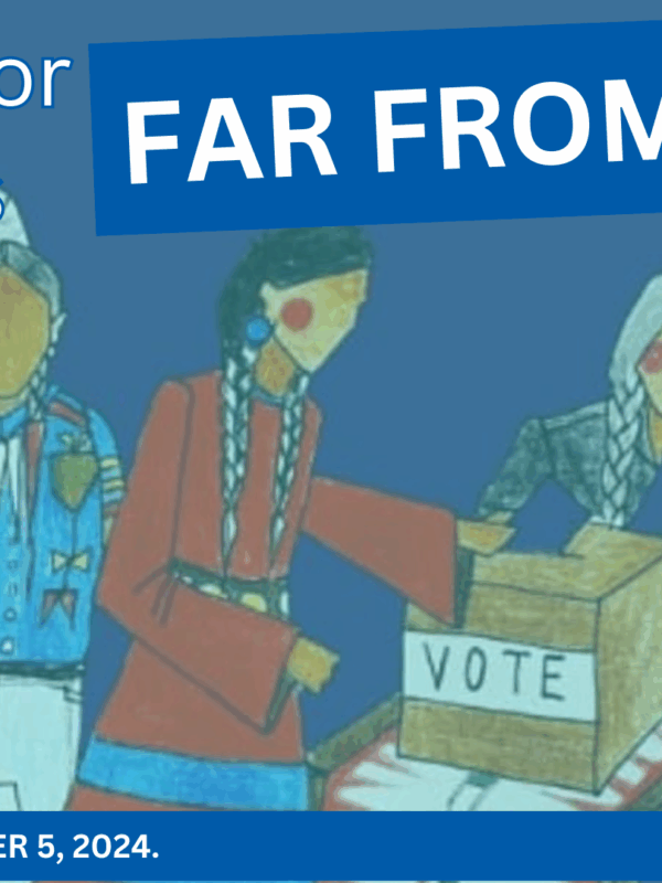 A graphic reading "The Fight for Freedom is Far from Over. Election Day is November 5, 2024."