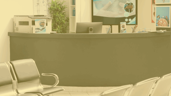 A photo of a clinic waiting room