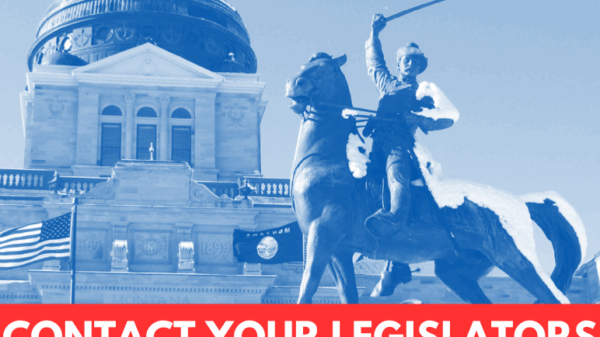 A photo of the Montana State Capitol with the text 2025 Legislative Session