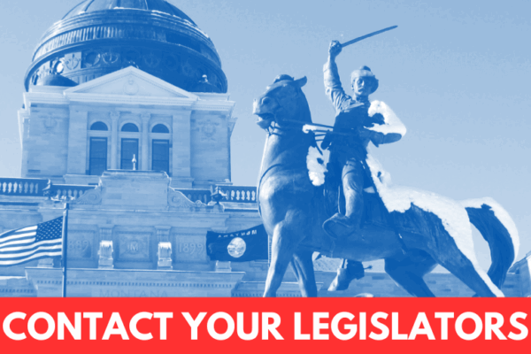 A photo of the Montana State Capitol with the text 2025 Legislative Session