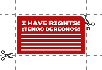 "i have rights" card