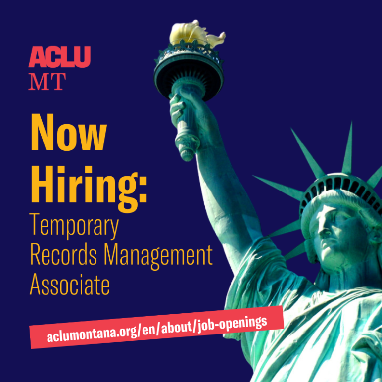 Copy of we are hiring! Temp Records Management Associate