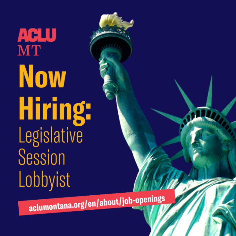 We are hiring! Legislative Session Lobbyist