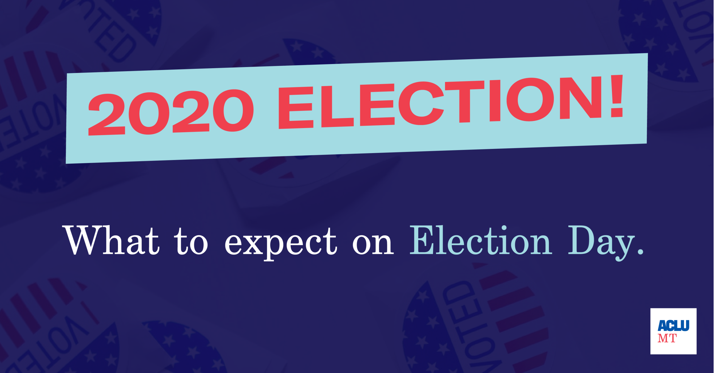 Graphic of 2020 Election Election Day