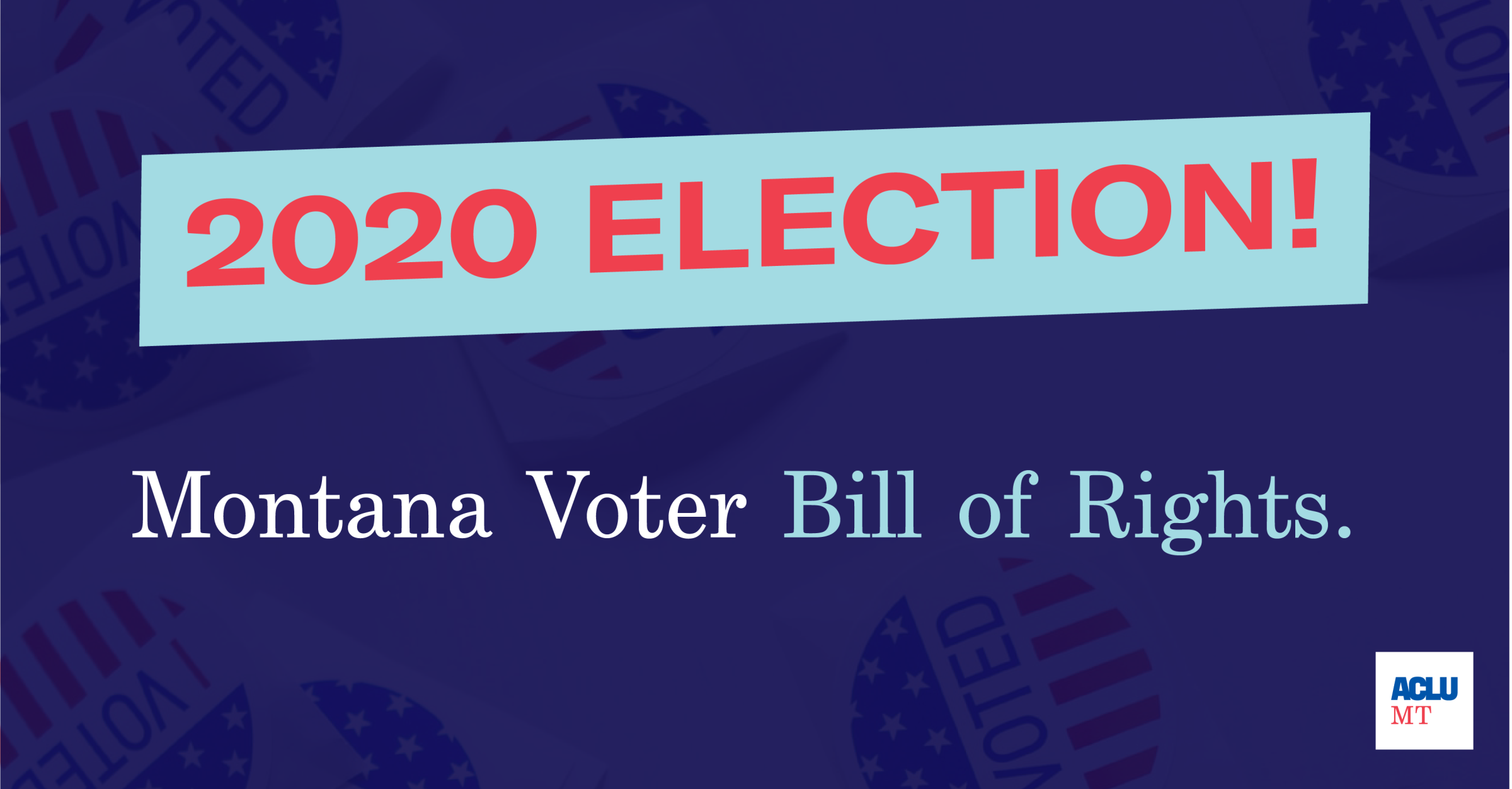 Graphic of 2020 election bill of rights